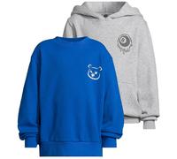 Urban Classics Kinder 2er-Pack Hoody & Crewneck Langarm Melting 8 Ball & Angry Teddy 134/140