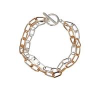 Urban Classics Unisex Armband Bicolor Layering Bracelet, Farbe gold/silver, Größe L/XL