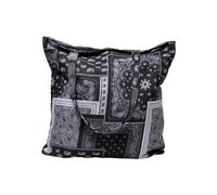 Urban Classics Unisex Bandana Patchwork Print Tote Bag black/white, one size