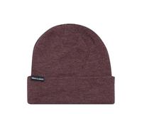 Urban Classics Unisex Basic Flap Beanie Strickm TZE, Rot (Burgundy Melange 00614), Einheitsgr e EU
