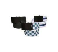 Urban Classics Unisex Belts Trio black/jasper/spaceblue, S/M