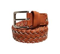 Urban Classics Braided Synthetic Leather Belt in Gr. LXL in Braun