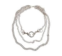 Urban Classics Unisex Carabiner Necklace silver, one size