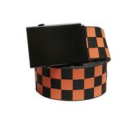 Urban Classics Unisex Check And Solid Canvas Belt 2-Pack