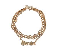 Urban Classics Unisex Fußkettchen Zodiac Golden Anklet, Farbe gemini, Größe L/XL