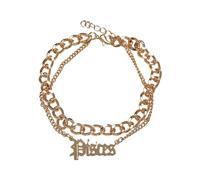 Urban Classics Unisex Fußkettchen Zodiac Golden Anklet, Farbe pisces, Größe L/XL