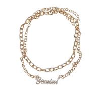 Urban Classics Diamond Zodiac Golden Necklace Gemini