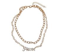 Urban Classics Unisex Halskette Diamond Zodiac Golden Necklace, Farbe pisces, Größe one size