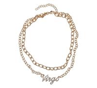 Urban Classics Unisex Halskette Diamond Zodiac Golden Necklace, Farbe virgo, Größe one size