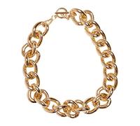 Urban Classics Unisex Halskette für Männer und Frauen Flashy Chain Necklace, Modeschmuck Panzerkette erhältlich in gold oder silber, one size