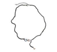 Urban Classics Unisex Halskette Love Necklace Gunmetal one Size