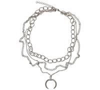 Urban Classics Open Ring Layering Necklace Silver