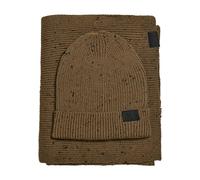 Urban Classics Unisex Nap Yarn Knit Winter-Zubehör-Set, Olive/Black, one Size