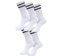 Urban Classics Doppelstreifen Socken 5er-Pack Socken weiß/schwarz 43-46