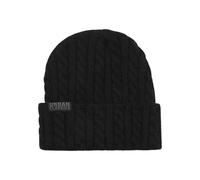 Urban Classics Unisex TB6534-Cable Knit Beanie-Mütze, Black, one Size