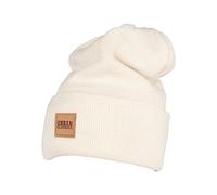 URBAN CLASSICS Beanie »Synthetic Leatherpatch Long Beanie«, sand