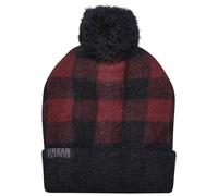 Urban Classics Unisex Strickmütze Pom Beanie Black/red one Size