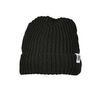 Urban Classics Unisex Beanie Recycled Yarn Fisherman, Farbe:black, Größe:one size
