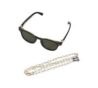 Urban Classics Unisex Sonnenbrille Sunglasses Italy with chain TB3551 Black/Gold/Gold One Size