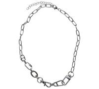 Urban Classics Unisex Various Fastener Necklace silver, one size