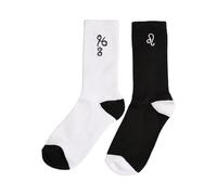 Mister Tee Accessoires Zodiac Socks 2-Pack 35-38 black/white leo
