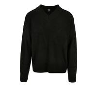 Urban Classics Sweatshirt V-Neck Sweater Black-XL