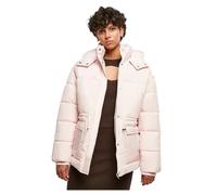 Winterjacke URBAN CLASSICS "Urban Classics Damen Ladies Waisted Puffer Jacket", Damen, Gr. L, rosa (pink), 100% Polyamid, unifarben, oversize, ohne Ausschnitt, Jacken Winterjacke (66763366-L) pink