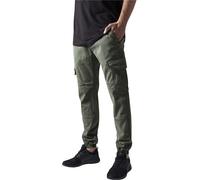 Urban Classics Men's TB1435-Washed Cargo Twill Jogging Pants Cargohose, Olive, 44