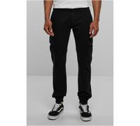 Urban Classics Washed Cargo Twill Jogging Pants Herren-Cargohose - schwarz W32L32