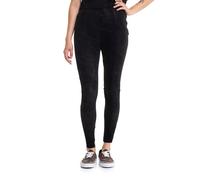 Urban Classics Ladies Washed Faux Leather Pants Damen-Leggings - schwarz XS