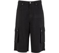 Urban Classics Washed Workwear Cargo Shorts Short schwarz in 32