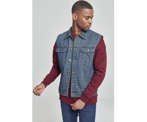 Urban Classics Weste Denim Vest Denimblue-XXL