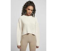 Urban Classics Damen Sweatshirt Wide Oversizeer – Oversize Rundhals 100% Polyacryl – Weiß Gr. M