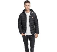 Urban Classics Herren Daunenjacke Jacke Basic Bubble Jacket TB863, Gr. XX-Large, Schwarz (Black/White/Black 61)