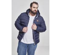 Urban Classics Herren Daunenjacke Jacke Basic Bubble Jacket TB863, Gr. XX-Large, Blau (Navy/White/Navy 496)
