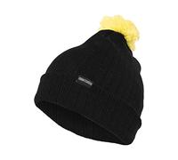 Urban Classics Wintermütze Neon Contrast Bobble Beanie, Black/Yellow, One Size, TB312-00051-0050