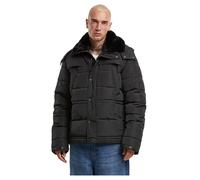 Urban Classics Puffer Jacket With Detachable Fur Collar TB7259 Black-3XL