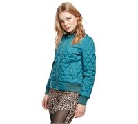 Urban Classics Ladies Diamond Quilt Nylon Jacket in Gr. XS in Grün