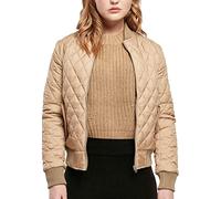 Urban Classics Damen Ladies Diamond Quilt Nylon Jacket Jacke, unionbeige, 3XL
