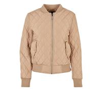 Urban Classics Damen Ladies Diamond Quilt Nylon Jacket Jacke, unionbeige, 5XL