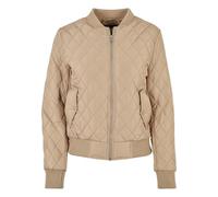 Urban Classics Damen Steppjacke Diamond Quilt Nylon Union Beige XS