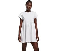 Urban Classics Ladies Organic Empire Valance Tee Dress in Gr. M in Weiß