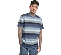 Urban Classics T-Shirt Yarn Dyed Sunrise Stripe Tee Vintageblue-L