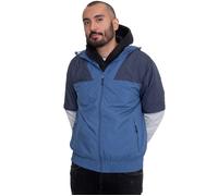 Urban Classics Zip Away Track Jacket Herren-Fleecejacke - blau grau S