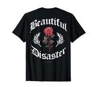 Urban Hip Hop Vintage Hipster Y2K Backprint Streetwear Rose T-Shirt
