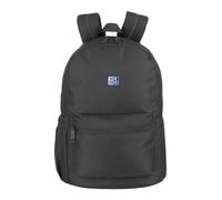 Urban Schulrucksack Oxford B-You Schwarz - 13-16 Zoll Laptoptasche, Recycling Polyester RPET, Reflektierende, Verdeckte Tasche, Ergonomische Rückentasche (29x42x17 cm)