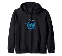 Urban Speed Club Rider Bewegungsgrafik Kapuzenjacke