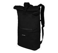 URBAN ZWEIRAD - Rollrucksack - für Damen & Herren aus PET-Flaschen - Rolltop für Freizeit, Uni & Schule etc. - Wasserabweisender Rolltop Rucksack (schwarz)