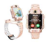 UrbanLuxe imoo Watch Phone, 4G-Smartwatch Kinder mit HD-Videoanrufen, Smartwatch für Kinder mit GPS-Echtzeitortung, IPX8-Wasserbeständigkeit (X10, Rosa)
