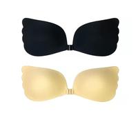 URCHUZE 2 Paar Klebe BH Push Up,BH Rückenfrei,Trägerloser BH,Unsichtbarer BH,Wiederverwendbare Unsichtbar Rückenfreier BH,für Abendkleid Brautkleid Badeanzug und rückenfreie